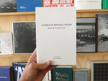 Load image into Gallery viewer, Aram Saroyan - Complete Minimal Poems